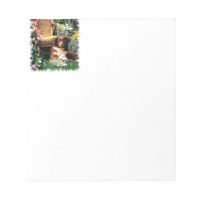 Australian Shepherd Dog Art Notepad (Front)