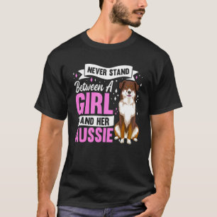 Australian Shepherd Dog Aussie Owner Girls T-Shirt
