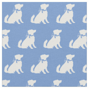 Australian Shepherd Dog Aussie Pet Light Blue Fabric