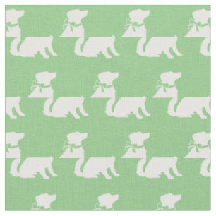 Australian Shepherd Dog Aussie Pet Sage Green Fabric