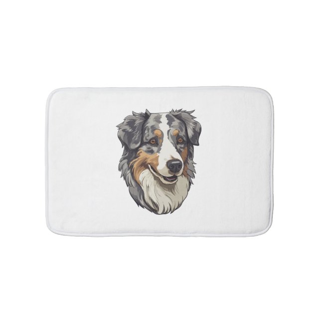 Australian shepherd Dog   Bath Mat (Front)