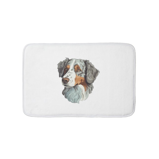 Australian shepherd Dog   Bath Mat (Front)