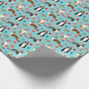 Australian Shepherd dog Birthday wrapping paper