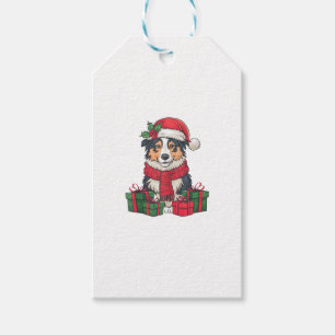 Australian Shepherd Dog Christmas Parties Holiday Gift Tags