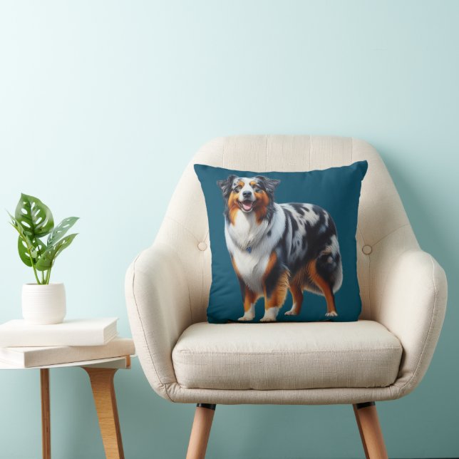 Australian Shepherd Dog Cushion (Chair)
