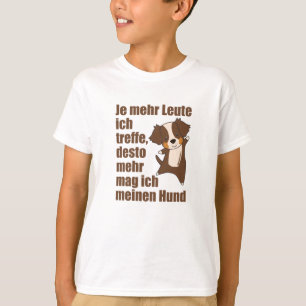 Australian Shepherd Dog Does Not Like People T-Shirt