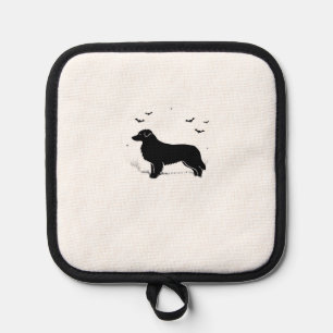 Australian Shepherd Dog � Halloween Moon Silhouett Pot Holder