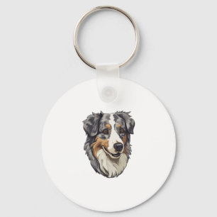 Australian shepherd Dog Key Ring