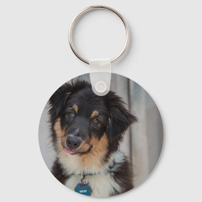 Australian Shepherd Dog Key Ring (Front)