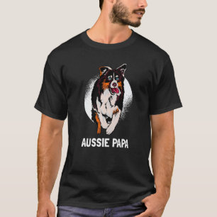 Australian Shepherd Dog Lover Aussie Papa Premium T-Shirt
