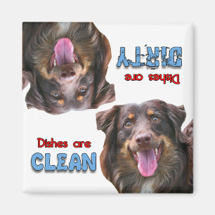 Australian Shepherd Dog Lovers Dishwasher Magnet