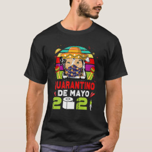Australian Shepherd Dog Mask Quarantino Cinco De M T-Shirt