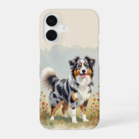 Australian Shepherd Dog Merle Long Tail