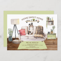 Australian Shepherd Dog Moving Announcement