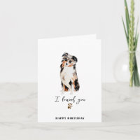 Australian Shepherd Dog Mum Puppy Pet Paw Birthday