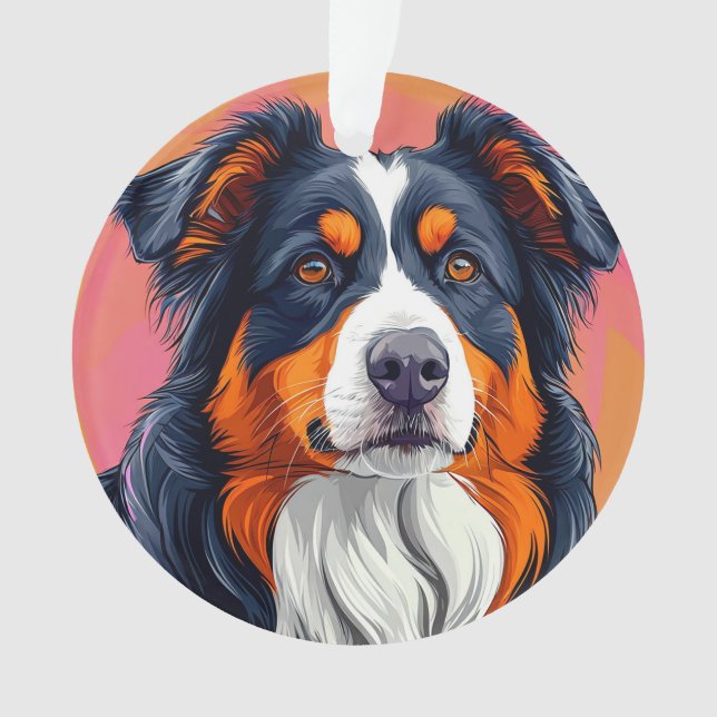Australian Shepherd dog Ornament (Front)