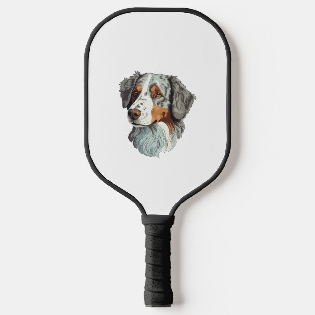 Australian shepherd Dog   Pickleball Paddle (Front)