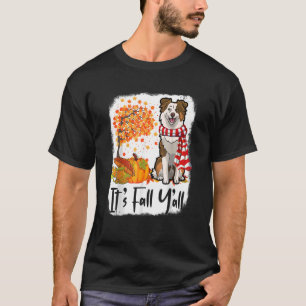 Australian Shepherd Dog Pumpkin Thanksgiving It's T-Shirt