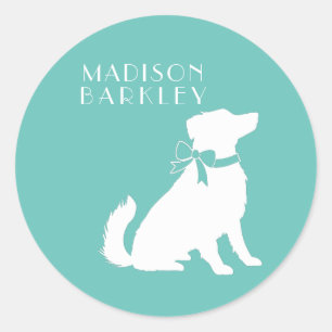 Australian Shepherd Dog Puppy Classic Round Sticker