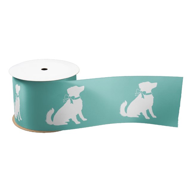 Australian Shepherd Dog Puppy Satin Ribbon (Spool)