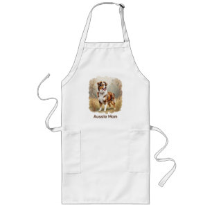 Australian Shepherd Dog Red Merle Aussie Long Apron