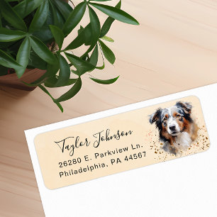 Australian Shepherd Dog Return Address