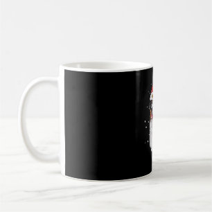 Australian Shepherd Dog Santa Hat Christmas Coffee Mug