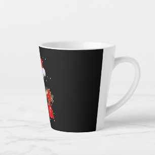 Australian Shepherd Dog Santa Hat Christmas Latte Mug