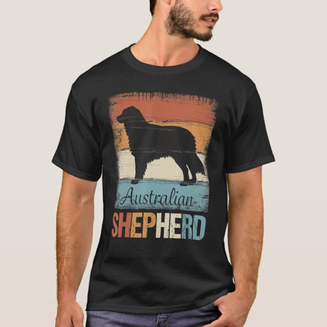 Australian Shepherd Dog Shepherd Aussie T-Shirt (Front)