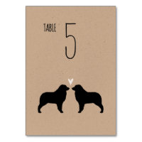 Australian Shepherd Dog Silhouettes Wedding