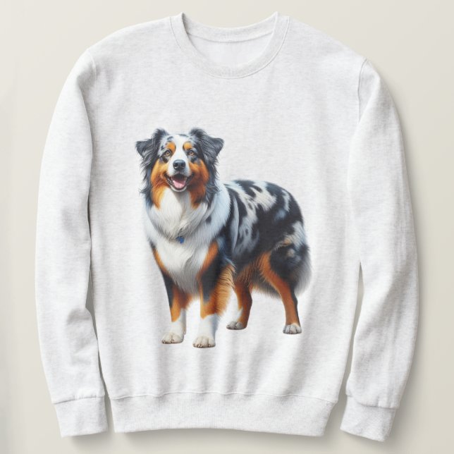 Australian Shepherd Dog Sweatshirt (Design Front)