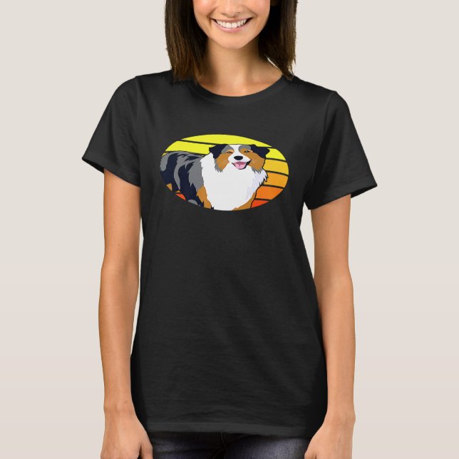 Australian Shepherd Dog    T-Shirt (Front)