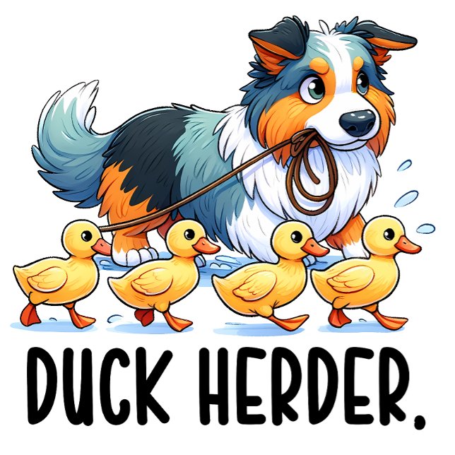 Australian Shepherd Duck Herder T-Shirt (Creator Uploaded)