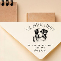 Australian Shepherd Family Name Return Address