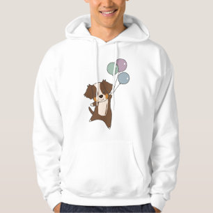 Australian Shepherd Flies Up With Balloons Hoodie