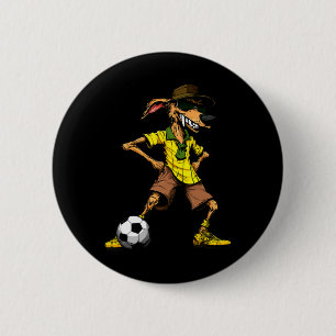 Australian Shepherd Football  6 Cm Round Badge
