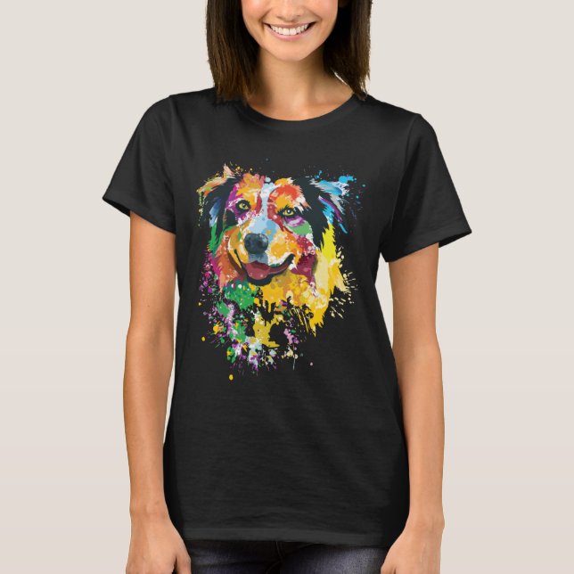 Australian Shepherd Gift for Aussie Mum Australian T-Shirt (Front)