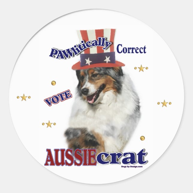 Australian Shepherd Gifts Classic Round Sticker (Front)