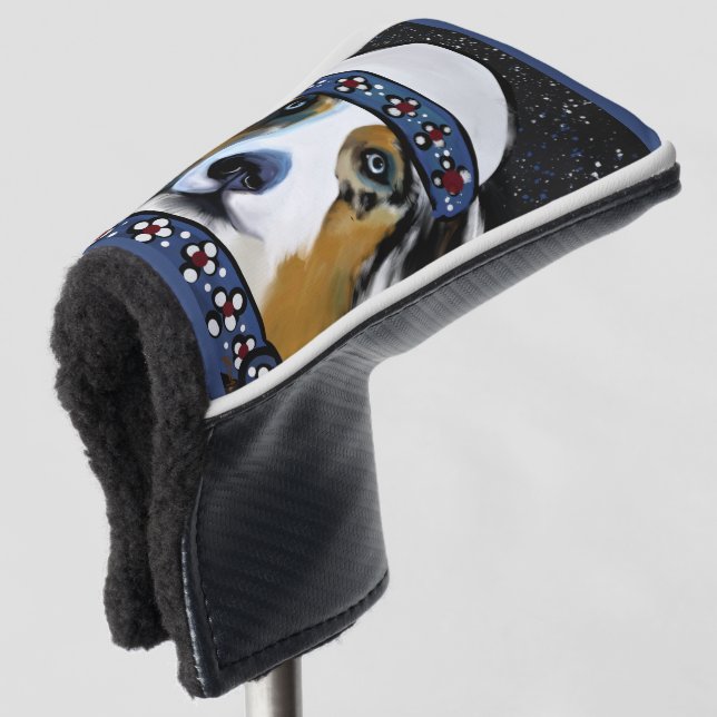 Australian Shepherd Golf Head Cover (3/4 Front)