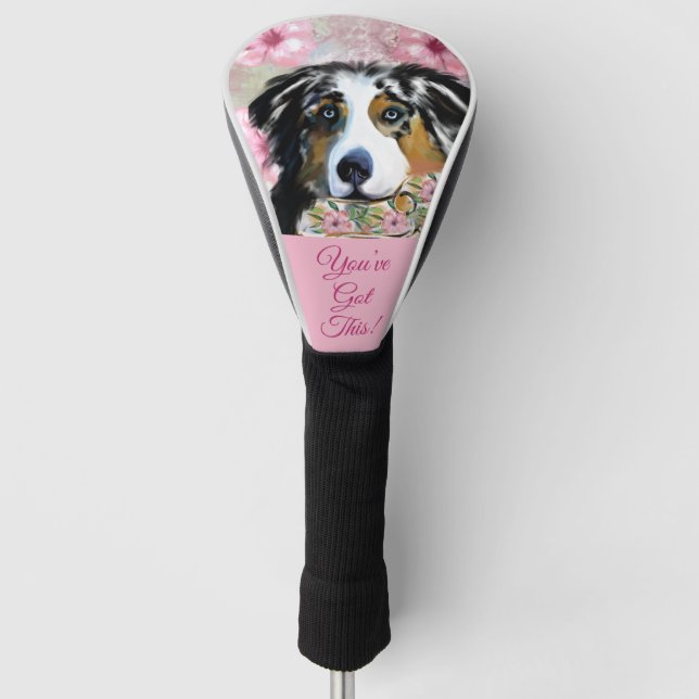 AUSTRALIAN SHEPHERD GOLF HEAD COVER (Front)