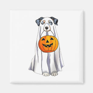 Australian Shepherd Halloween Funny Ghost Costume Magnet