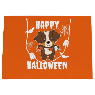 Australian Shepherd Happy Halloween Dog Costume Large Gift Bag
