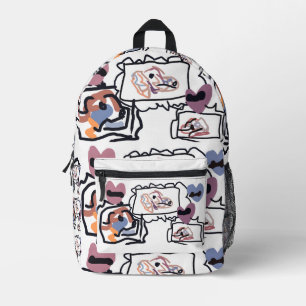 Australian Shepherd hearts  Printed Backpack
