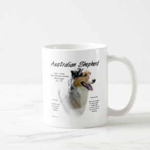 Australian Shepherd History Design Coffee Mug