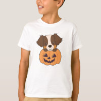 Australian Shepherd In Pumpkin Cute Happy