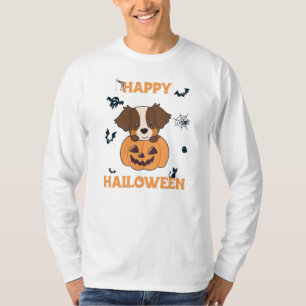 Australian Shepherd In Pumpkin Cute Happy T-Shirt