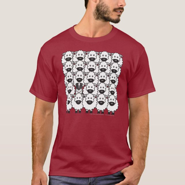 Australian Shepherd in the Sheep T-Shirt (Front)