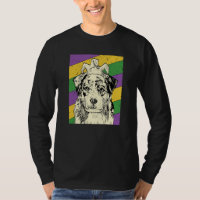 Australian Shepherd Jester Mardi Gras Dog Mom or D
