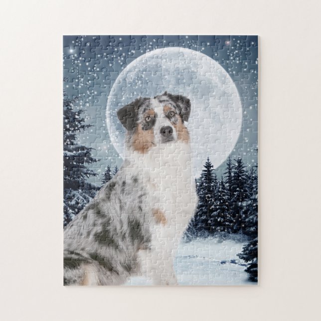Australian Shepherd Jigsaw Puzzle (Vertical)