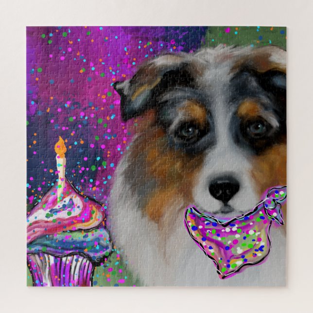 Australian Shepherd Jigsaw Puzzle (Vertical)